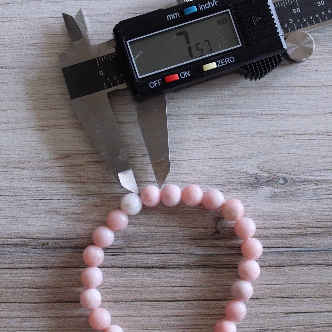 Pebble House - Vente Bracelet de perles - Bracelet en opale rose 8 mm ou 6 mm - Cristaux & Pierres3