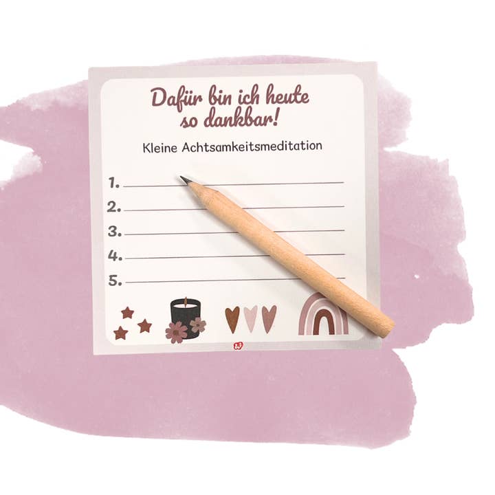 Wunderle GmbH - Wholesale Stationery/Notecard Set - Mindfulness Block Set – your moment to pause7