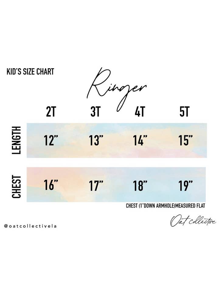 OAT COLLECTIVE - Wholesale Screen Printed T-Shirt - Kids - GOD IS GOOD Toddler Ringer Graphic Top4