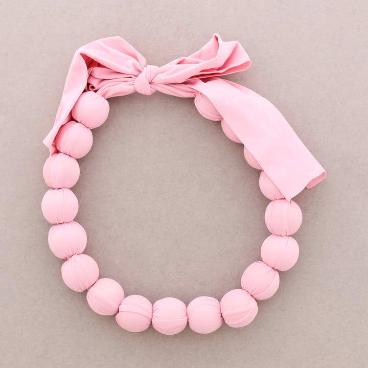 Collana con Perline Rivestite in Tessuto 25mm per la vendita all'ingrosso da parte di Sonata