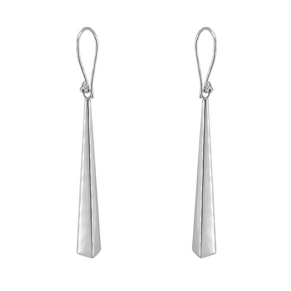 SITA - Wholesale Dangle Earrings - Sterling Silver Pyramid Earring0
