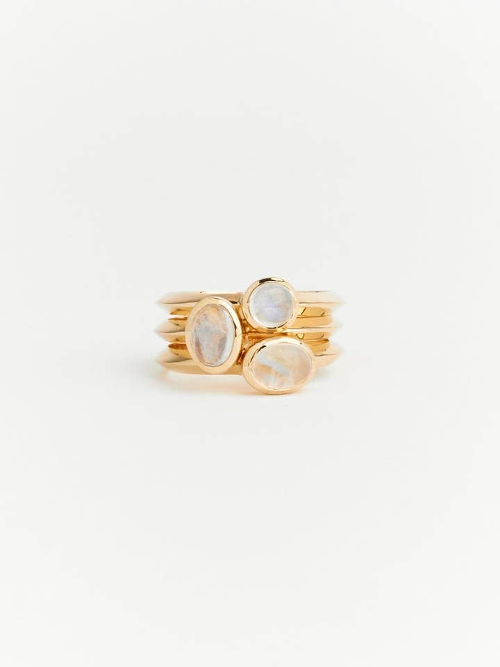 Anel Trindade Pedra-da-Lua por atacado de Sophie Blake