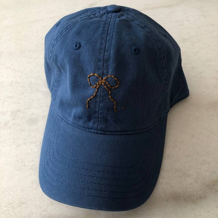 Billy Bamboo - Wholesale Baseball Cap - Women's - HAND EMBROIDERED BOW CAPS - neutral