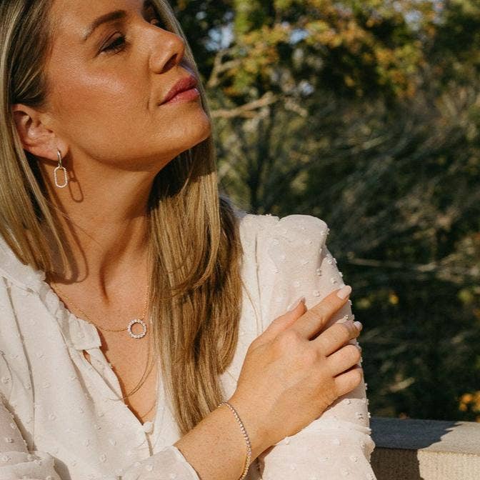 Chloe + Lois - Wholesale Pendant/Charm Necklace - White CZ Infinity Necklace4