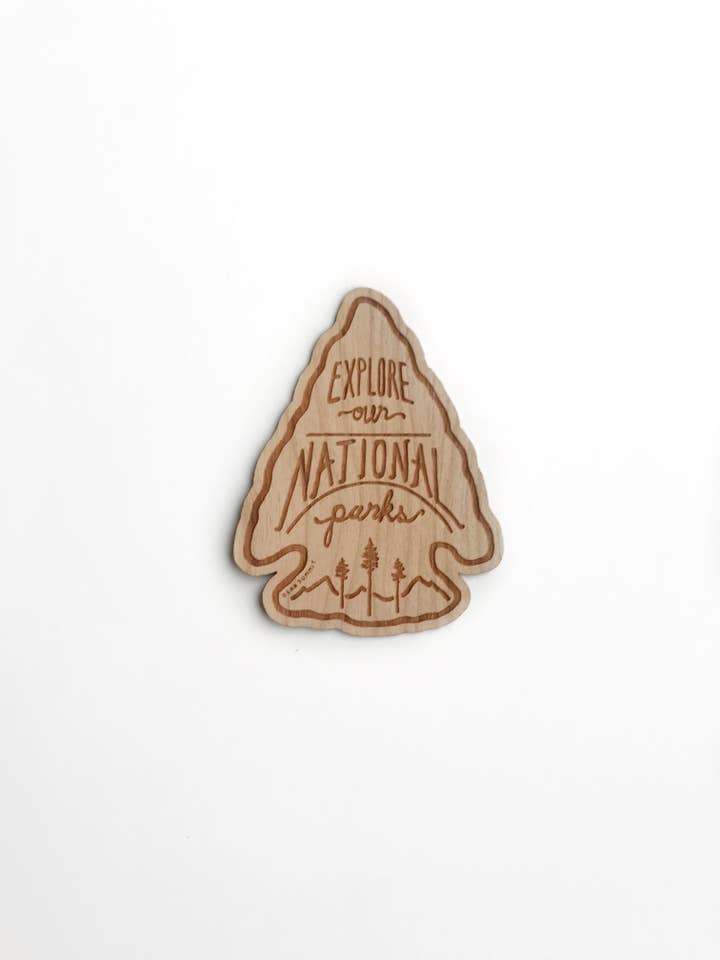 Explore Our National Parks - Wood Sticker for wholesale by Dear Summit Supply Co