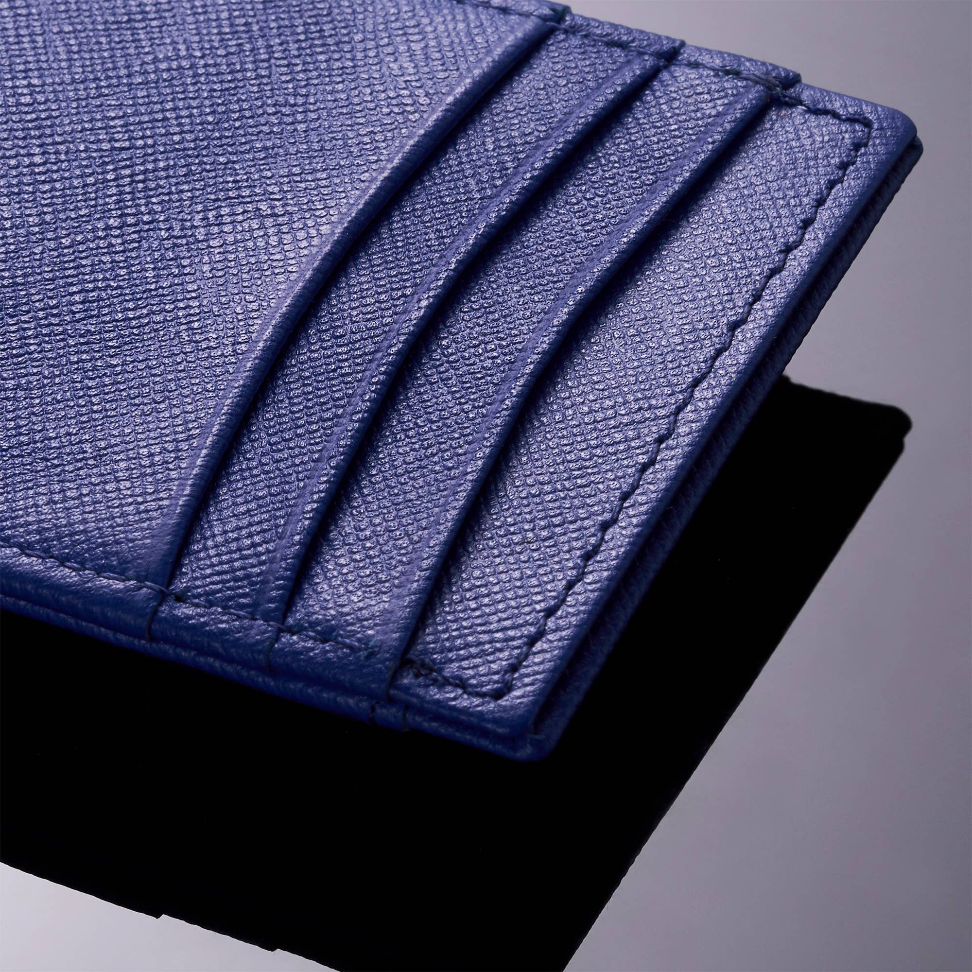 Crosshatch Blue Alpine Swiss Mens Money Clip Thin Front Pocket Wallet Genuine Leather Card Case - 912-Parent for wholesale on Faire3