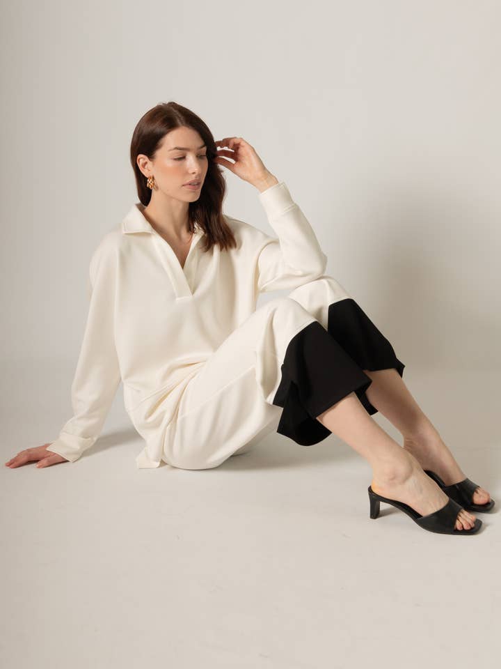 P. CILL - Wholesale T-Shirt - Women's - P. CILL Butter Modal Collared Long Sleeve Top25