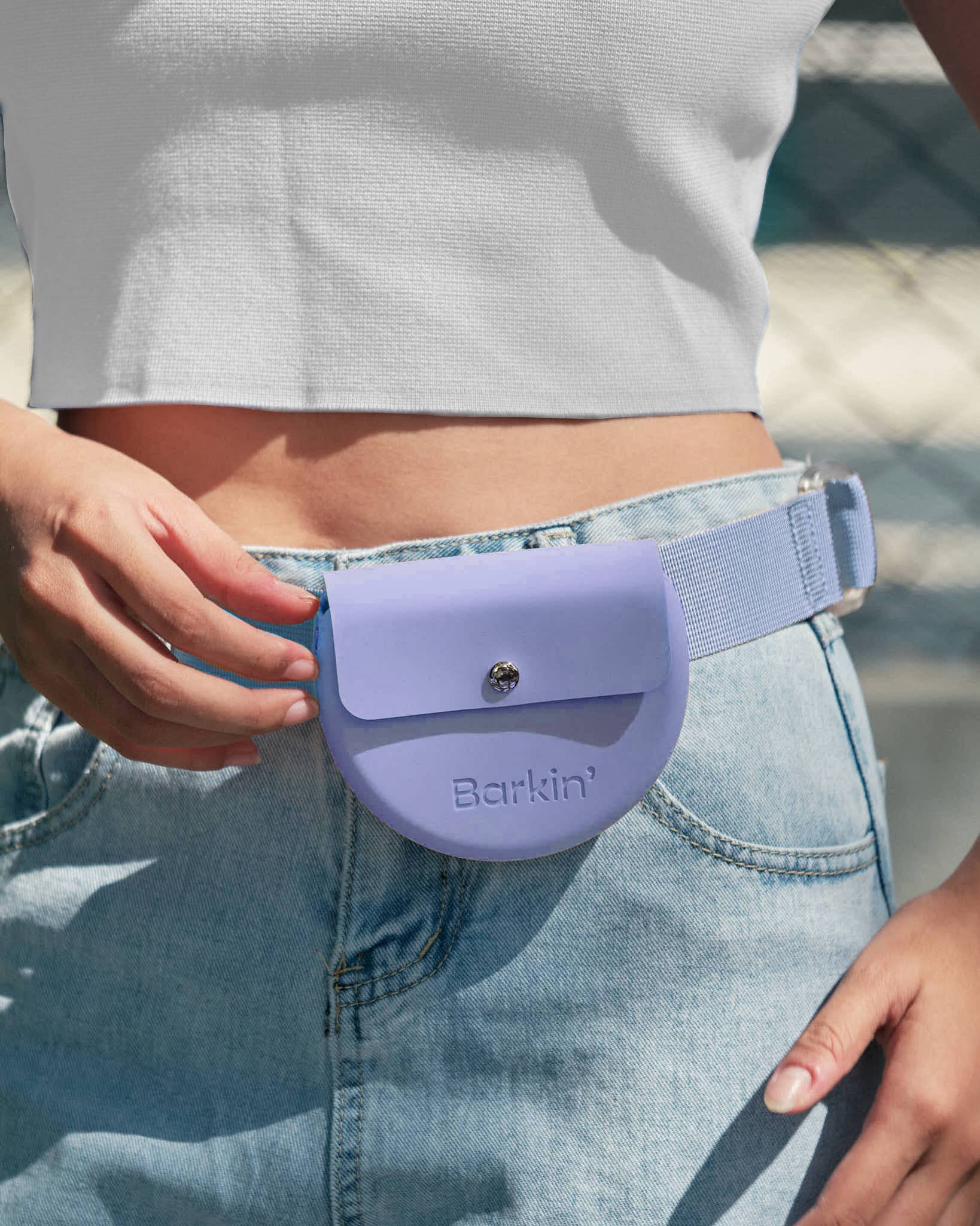 Barkin' - Wholesale Pet Treat Bag - Dog - Barkin’ Treat Pouch - Dog Training Accessory - Periwinkle1