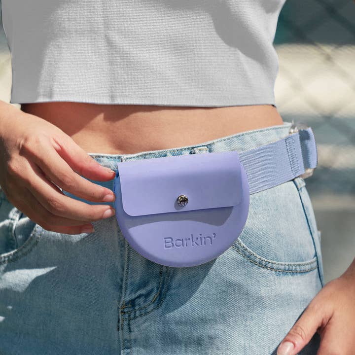 Barkin' - Wholesale Pet Treat Bag - Dog - Barkin’ Treat Pouch - Dog Training Accessory - Periwinkle1