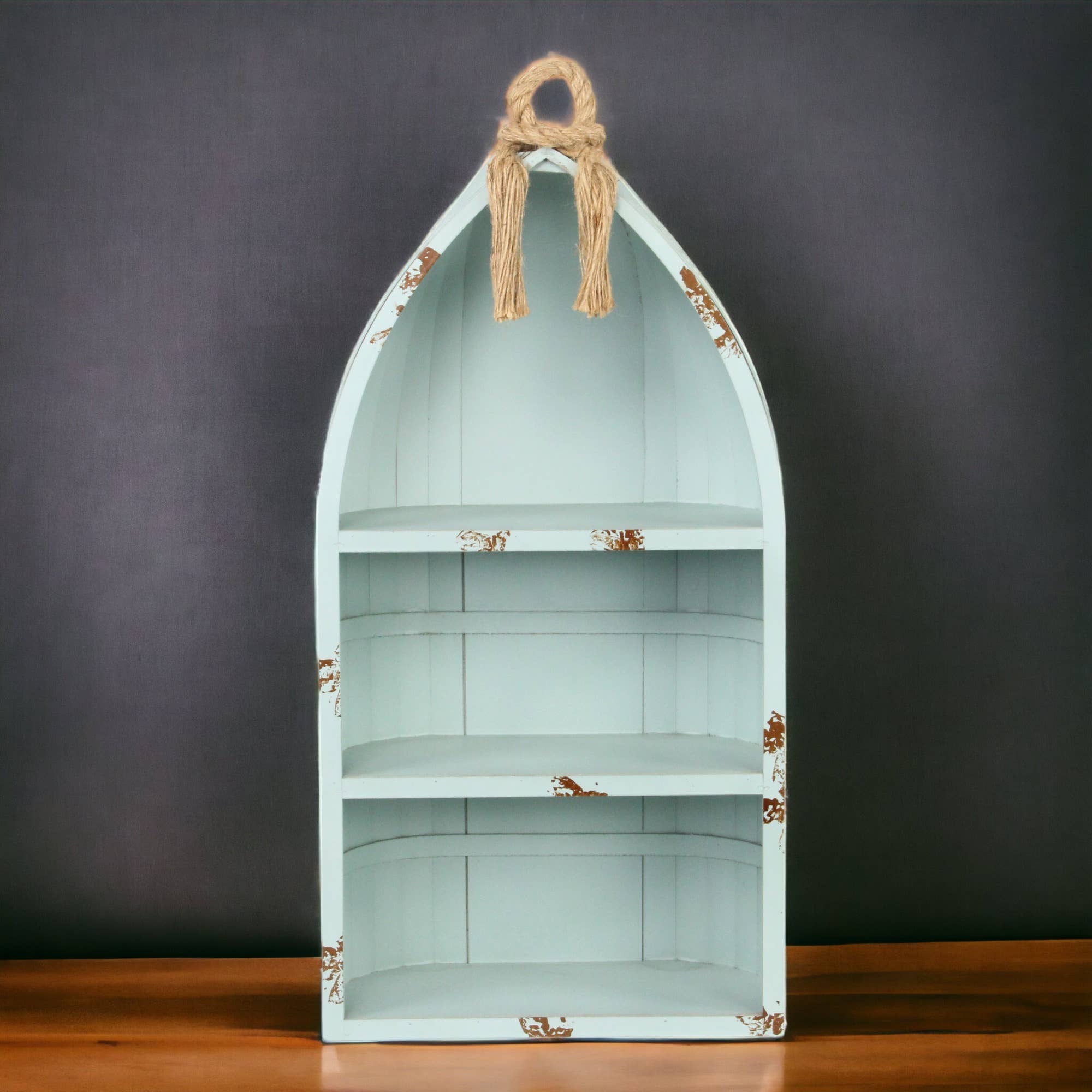 Cheungs Home Decor – wholesale Free-standing shelf – Juniper Canoe Style Shelf7