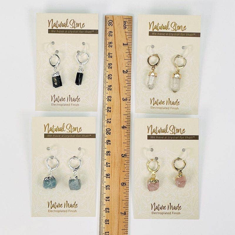 Rock Paradise - Wholesale Dangle Earrings - Crystal Natural Stone Earrings - Assorted Stones -4