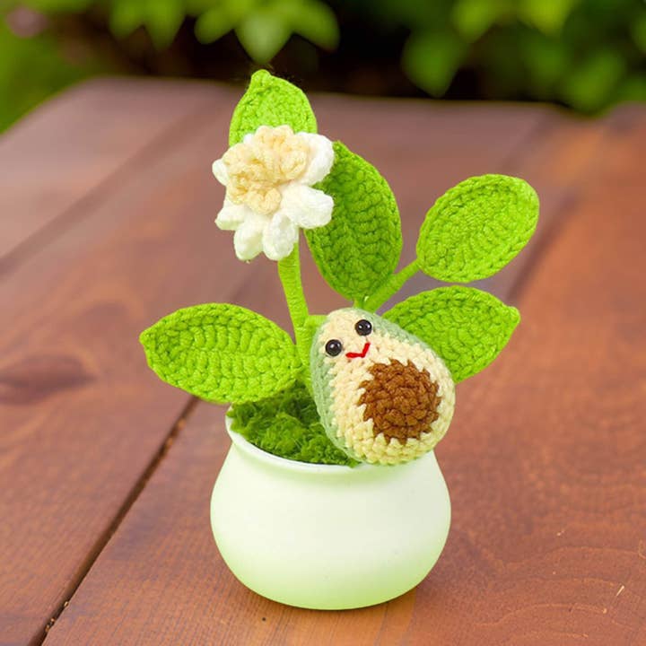 PinkLadyWorkshop – wholesale Konstgjorda blommor – Handgjort virkat avokadoträd8