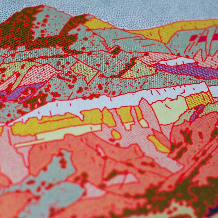 Caroline Clark - Wholesale Art Print - Desert Mountain #305