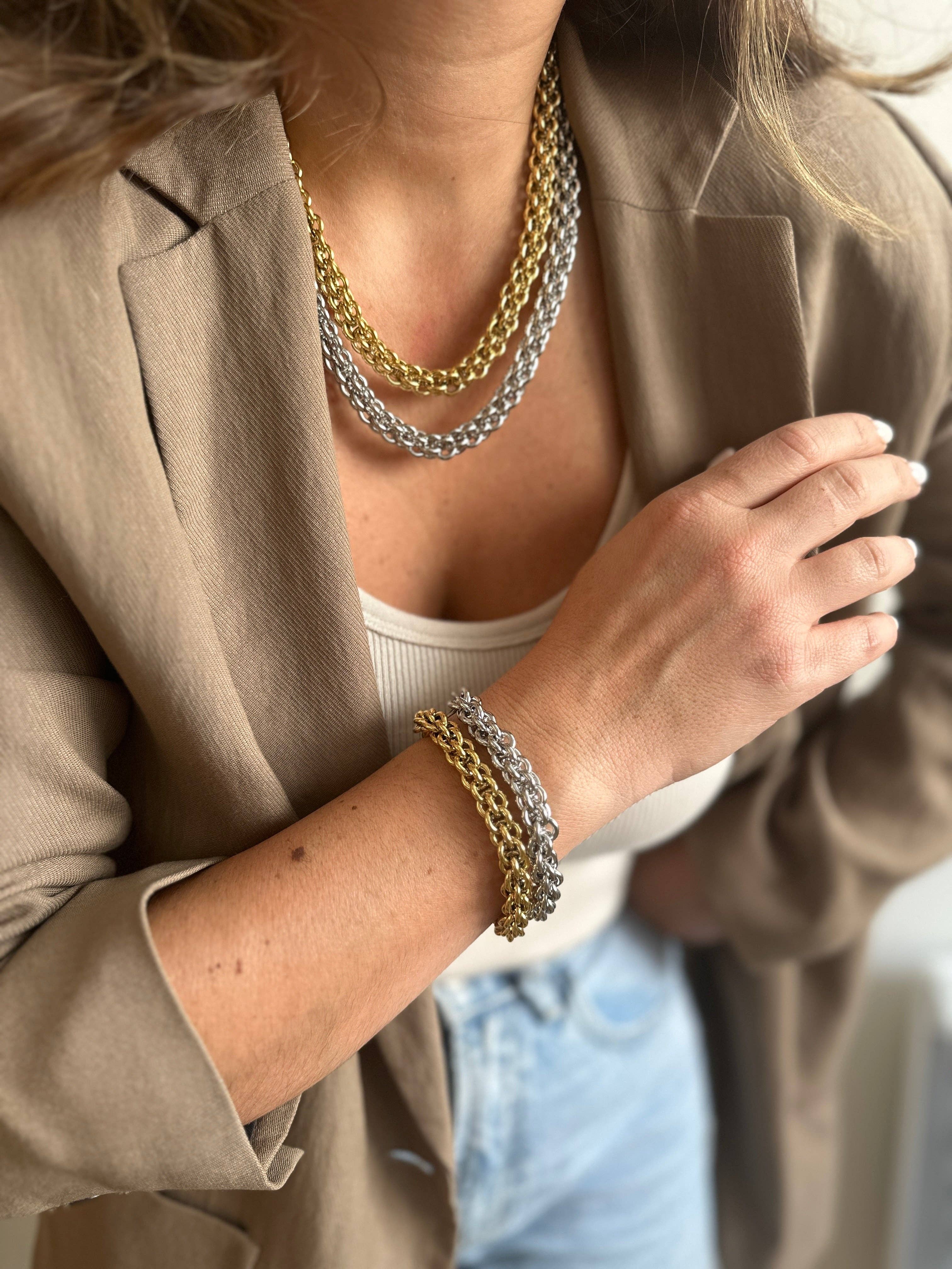 A.B. Paris – wholesale Link & chain bracelet – Lola - the bracelet2