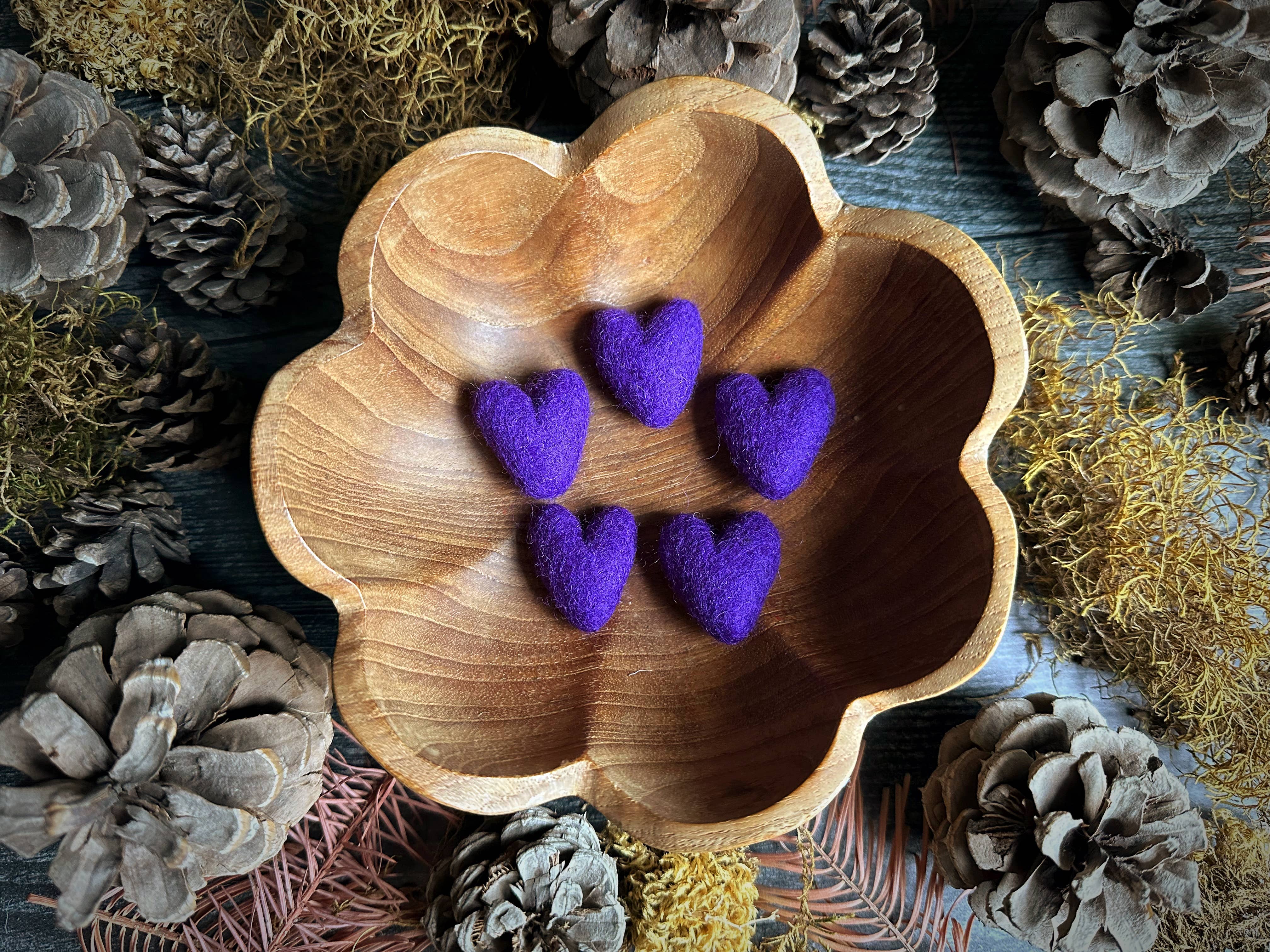 House of Moss - Wholesale Decorative Tabletop Object - Wool Heart | Felted Wool Mini Decor | 23 Colors16