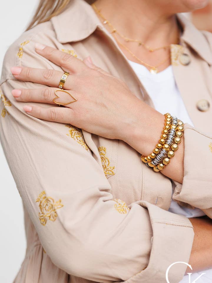 Bracciale bicolore Over and Over Again per la vendita all'ingrosso da parte di AMD COLLECTIVE