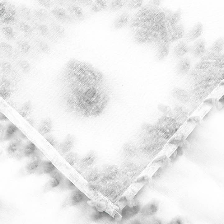 Dainty Home - Vente Rideaux de douche - Rideau de douche texturé en lin Cloud avec soufflets en forme de nuage, gris3