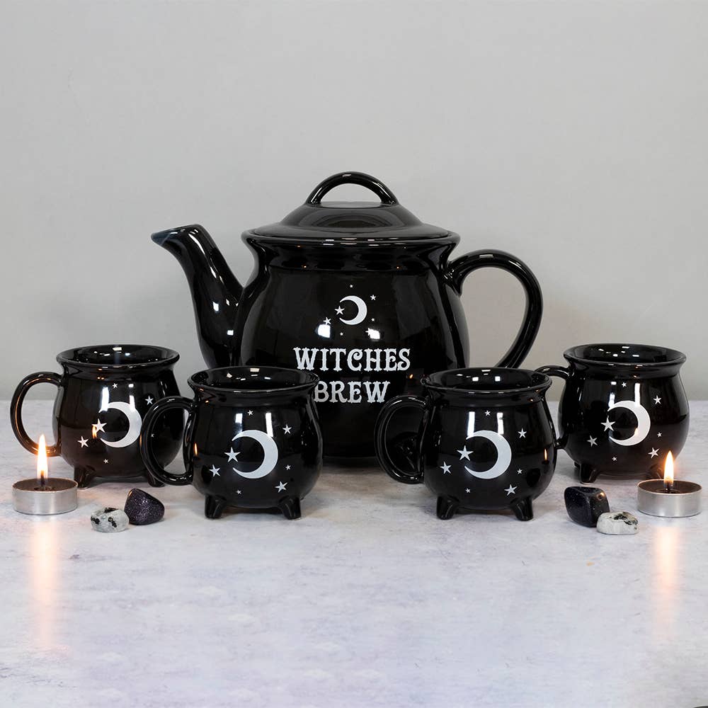 Something Different Wholesale - Wholesale Tea Set - Witches Brew Ceramic Halloween Cauldron Tea Set6