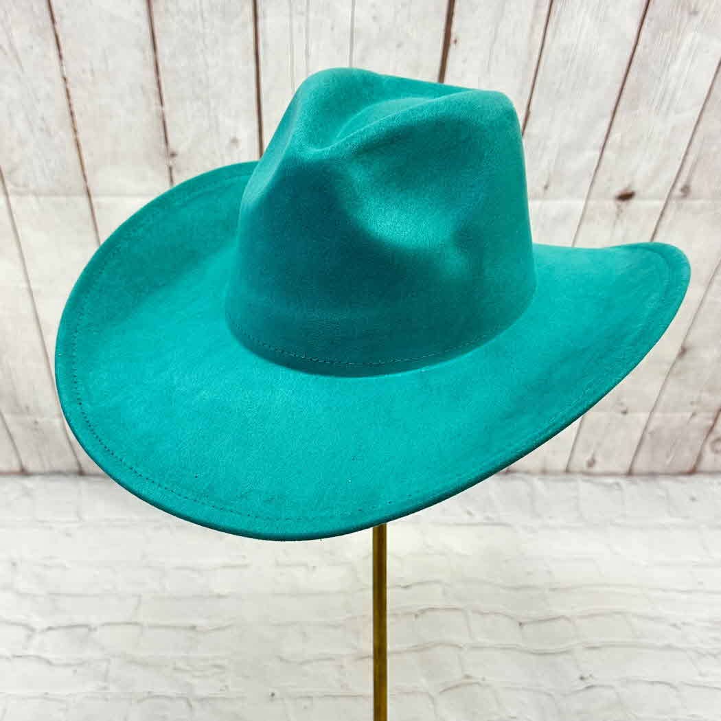One and Only Accessories – wholesale Cowboy Hat – Women’s – Vegan suede cattleman cowboy hat stiff flat brim Stylish hat9