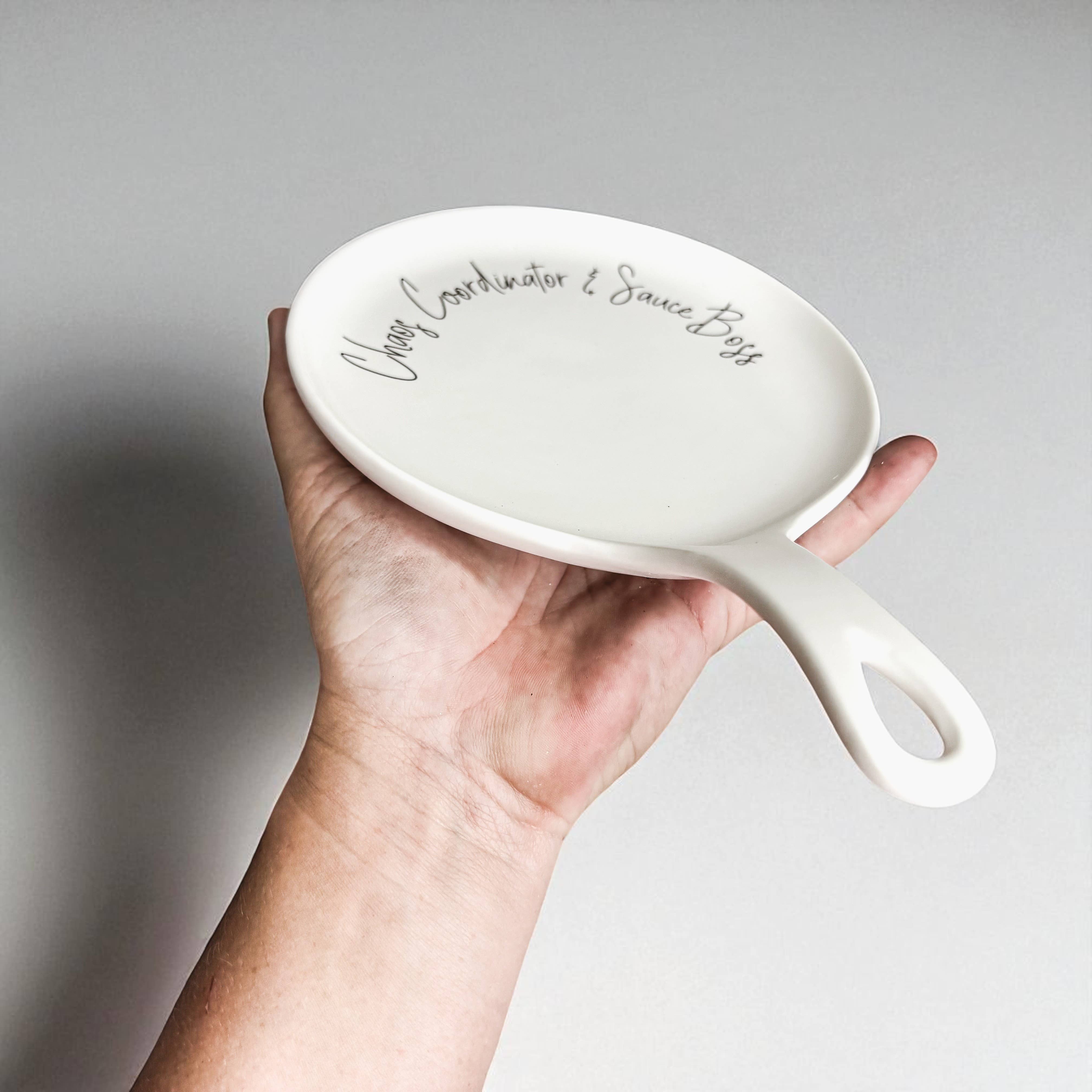 Gia Roma - Vendita all'ingrosso Poggiamestolo - Decorazione da cucina, set di poggia cucchiai in ceramica fatto a mano con cucchiaio in legno33