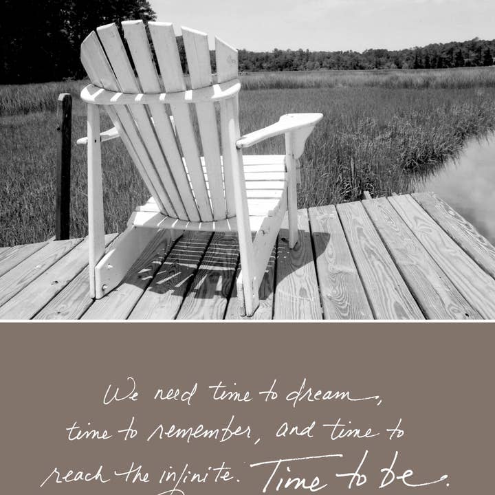 Bonair Daydreams - Wholesale Retirement Card - 275r: We Need Time to Dream, Time to Remember and Time to Reach the Infinite. Time to Be. - Gladys Taber