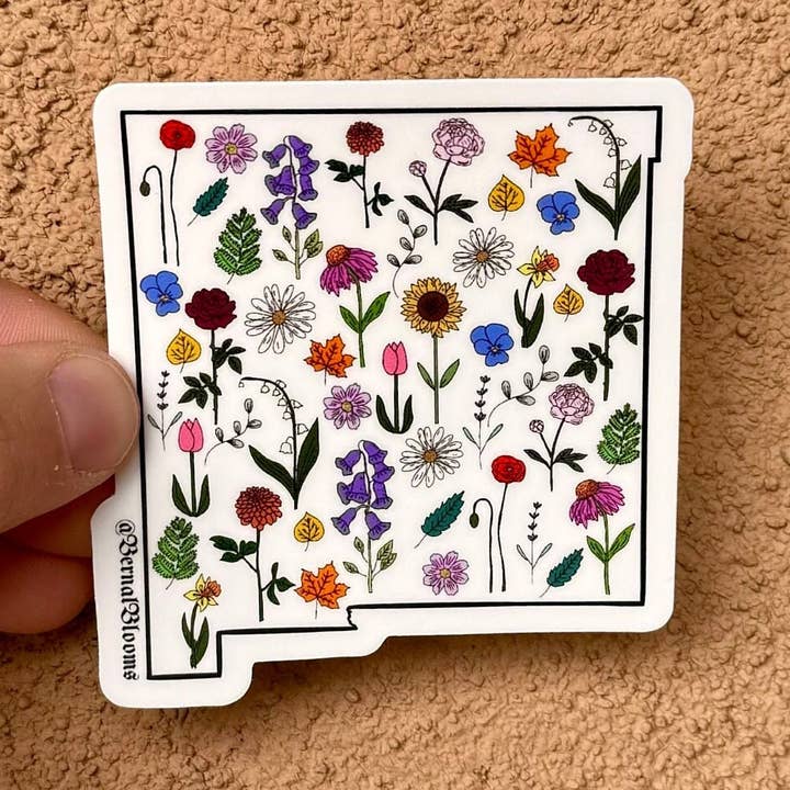 Bernal Blooms - Wholesale Sticker - New Mexico Sticker, State Sticker0