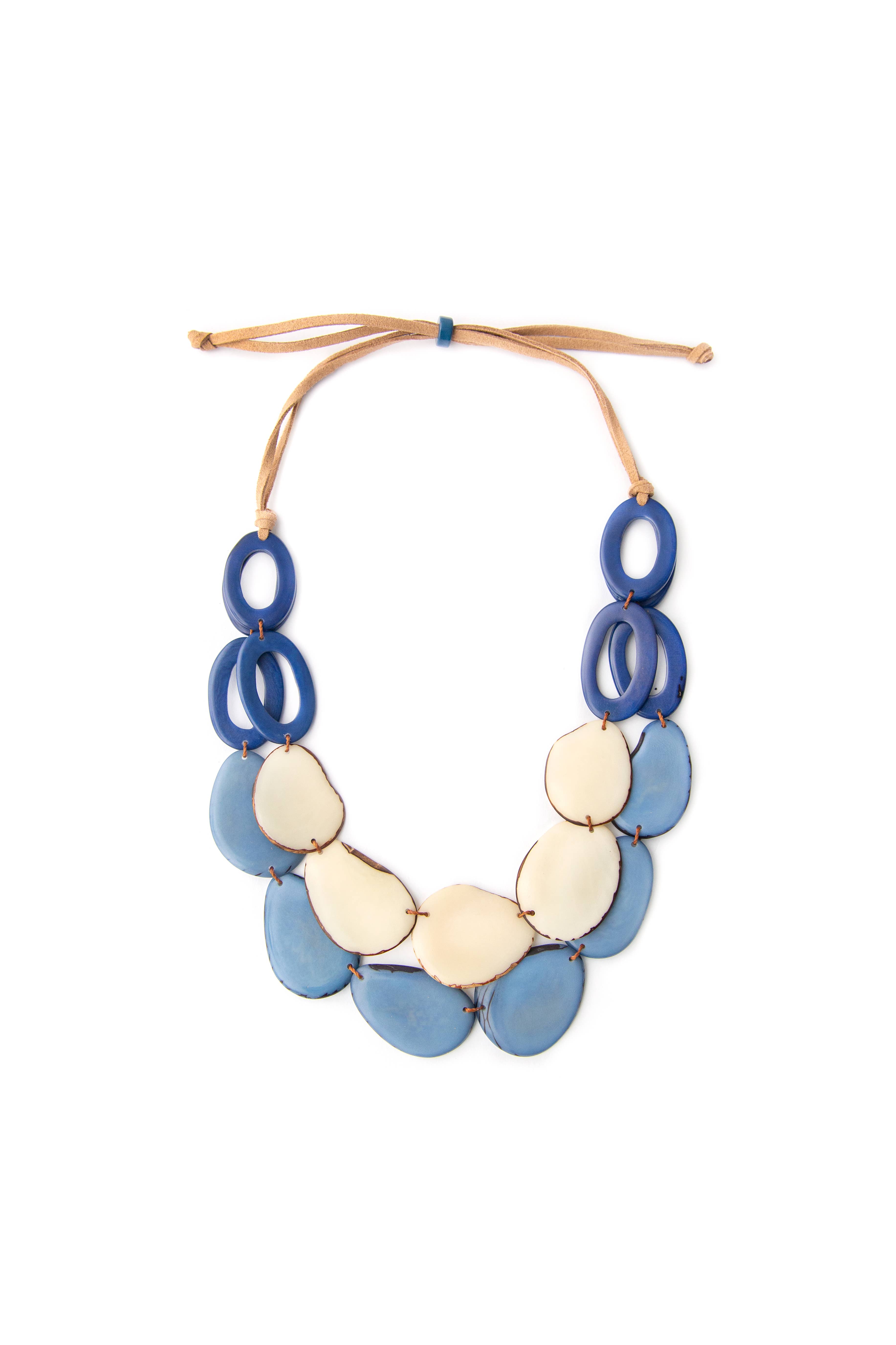 Organic Tagua Jewelry - Wholesale Bib Necklace - Africa Necklace24