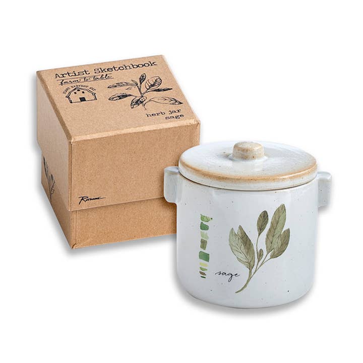 Farm To Table Herb Jar Sage for wholesale by Rosanna