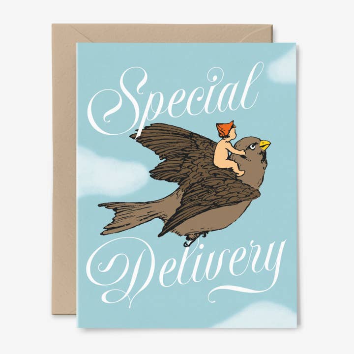 Special Delivery | New Baby Card | Baby Shower for wholesale by Hemlock House Studio