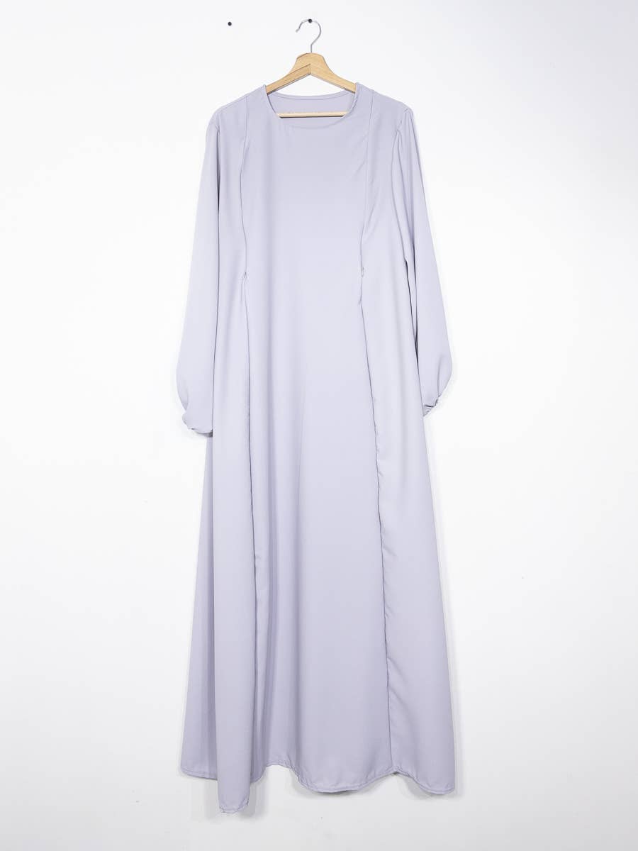 IDEAL OUTFIT - Wholesale Nursing Dress - Maternity - Medina silk nursing abaya with zip opening 2508PK15