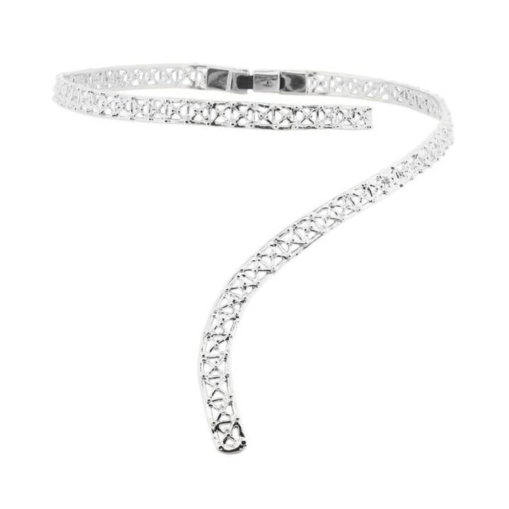 Collier-écharpe Gasomètre en argent 925 pour la vente par Co.ro Jewels
