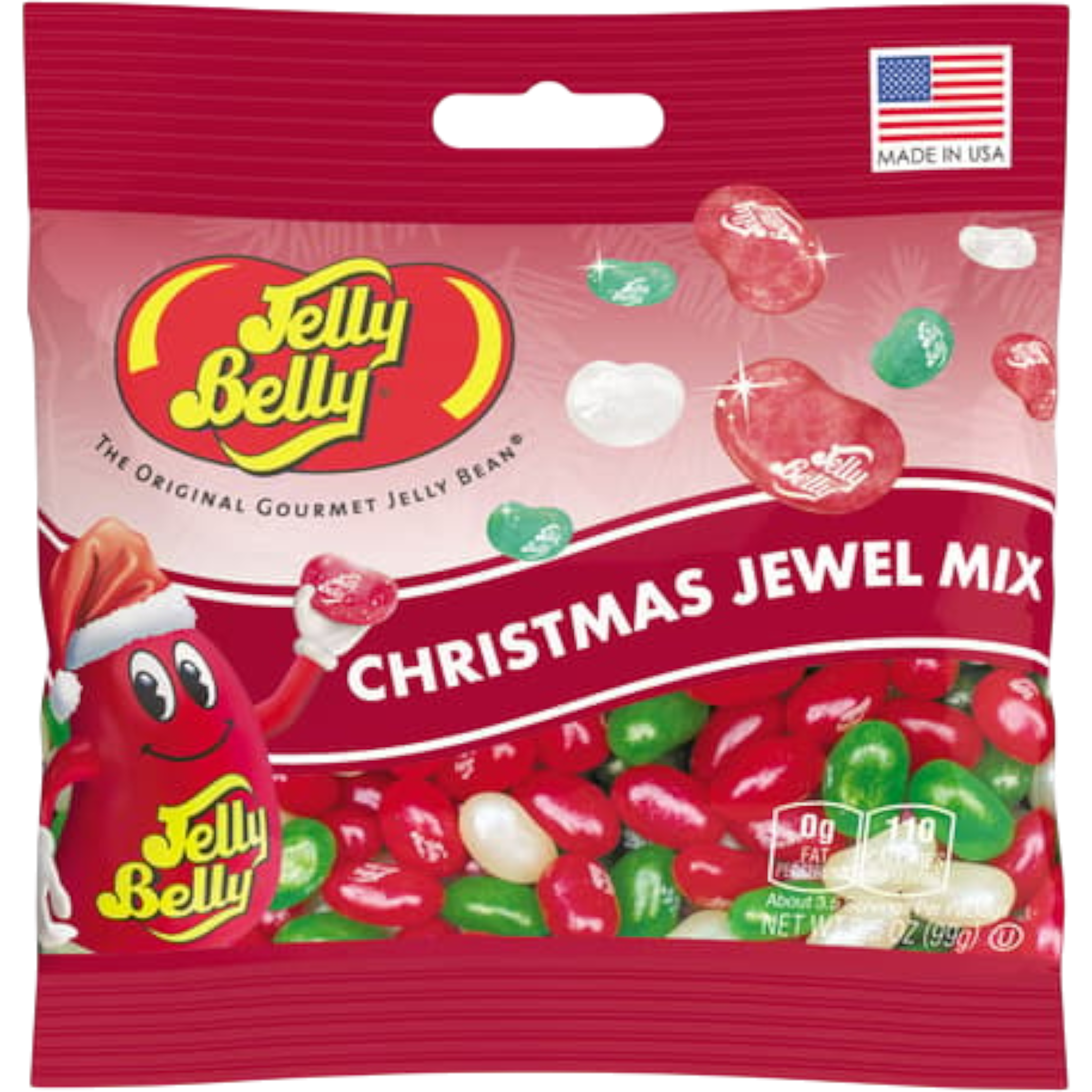 Cow Crack Wholesale - Wholesale Gummy - Jelly Belly Christmas Jewel Mix 3.5 oz0