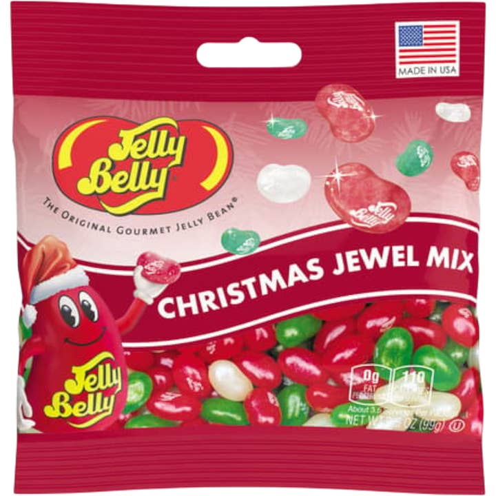 Cow Crack Wholesale - Wholesale Gummy - Jelly Belly Christmas Jewel Mix 3.5 oz