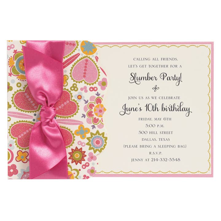 Lizzie Glitter Pocket Invitation for wholesale by Anna Griffin Inc