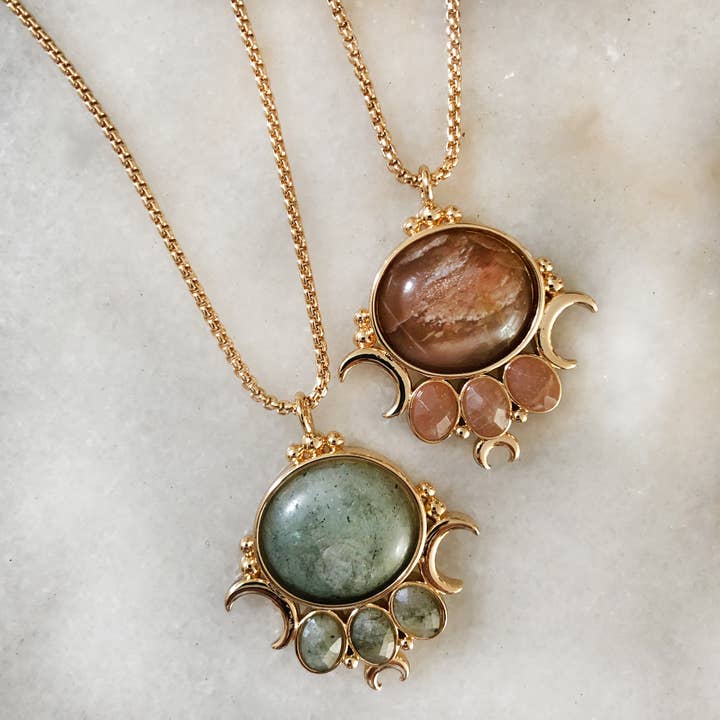 Memento Mori Designs NYC - Wholesale Pendant/Charm Necklace - The Priestess Necklace - Gold5