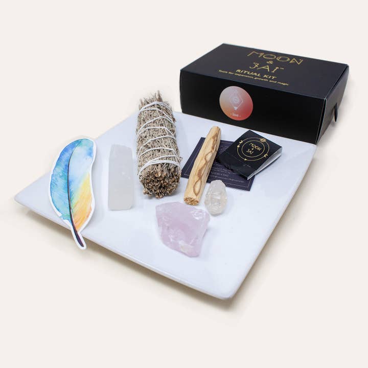 Love Ritual Kit with Rose Quartz_O for wholesale by Moon and Jai