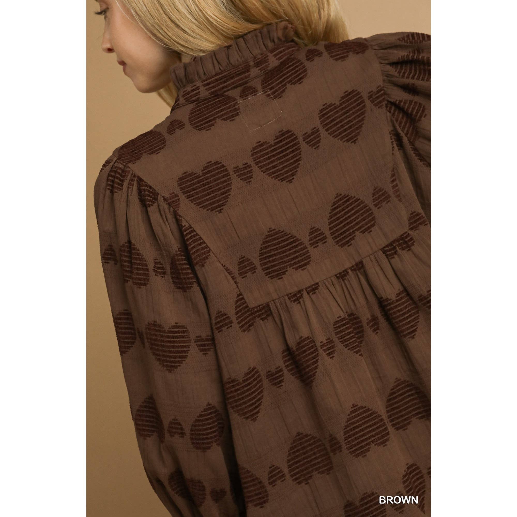 STYLE USA – Engroshandel Tunika - Dame – Hjerte Jacquard Top5