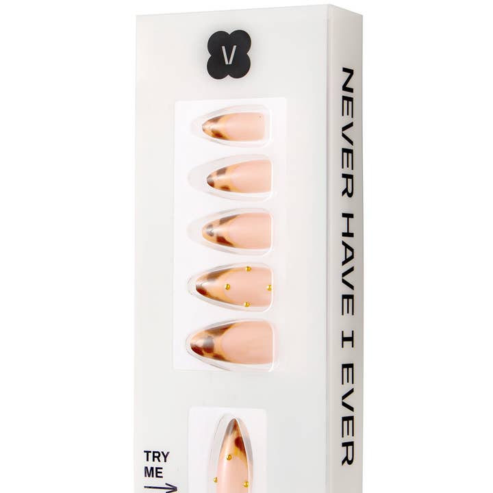 Never Have I Ever – Großhandel Aufpress-/Fake-Nägel – FRANZÖSISCHER LEOPARD - Press-On-Nägel3