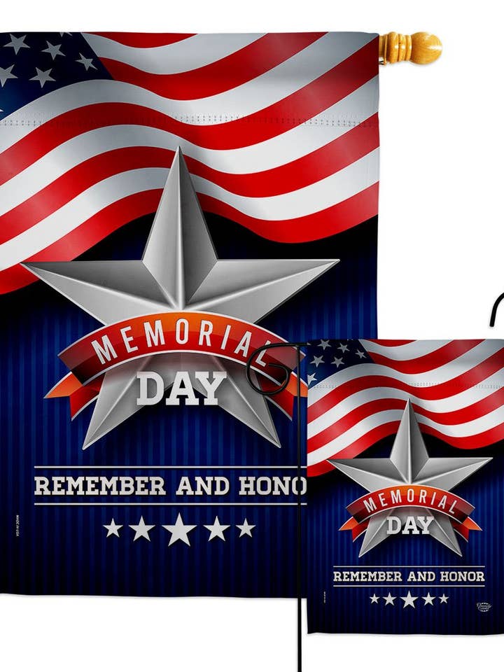 Memorial Day Star Americana Decor Flag for wholesale by Two Group Flag Co