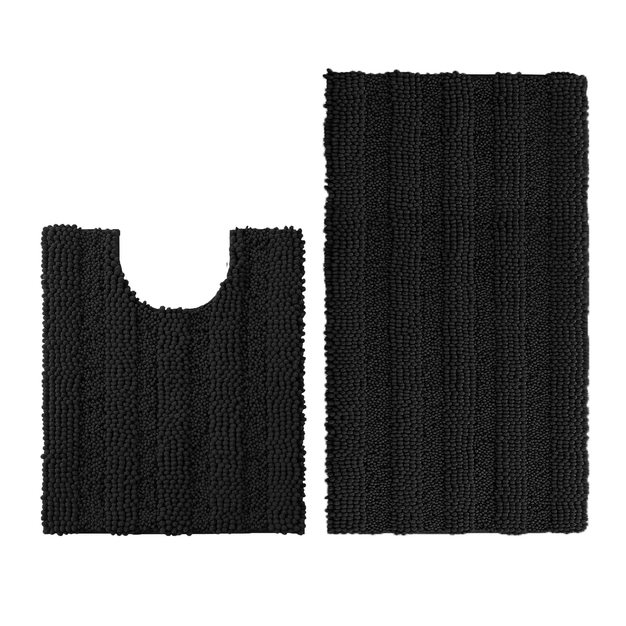 home mart goods - Wholesale Bath Mat Set - 2 Piece Soft Cozy Plush Chenille Bath Mat & Contour Bath Rug4
