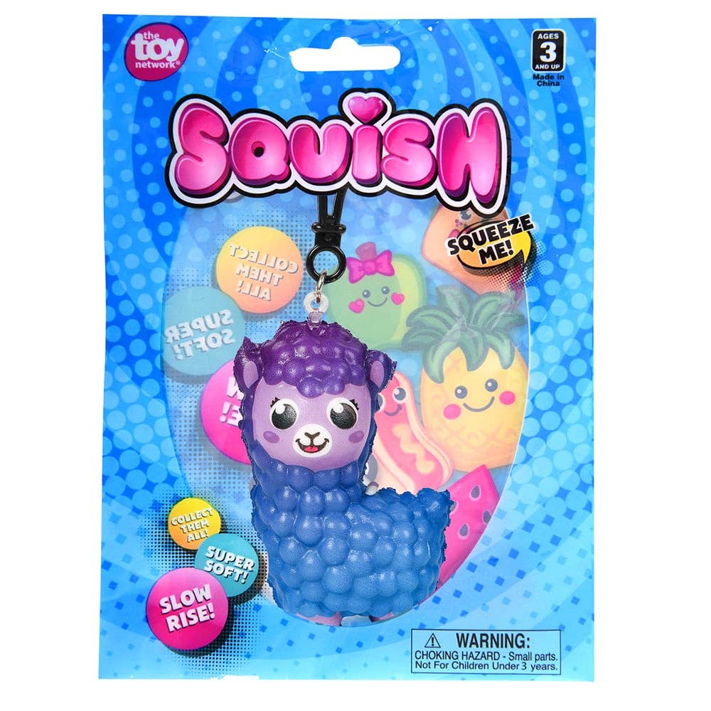La Luna Bella - Toys - Wholesale Backpack - Kids - SQUISH ALPACA BACKPACK CLIP 3" LLB Backpack1