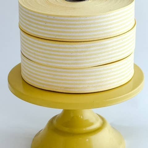 Nastro di cotone LIMONE MINISTRISCE 35mmx50m per la vendita all'ingrosso da parte di CHIC&PAPER