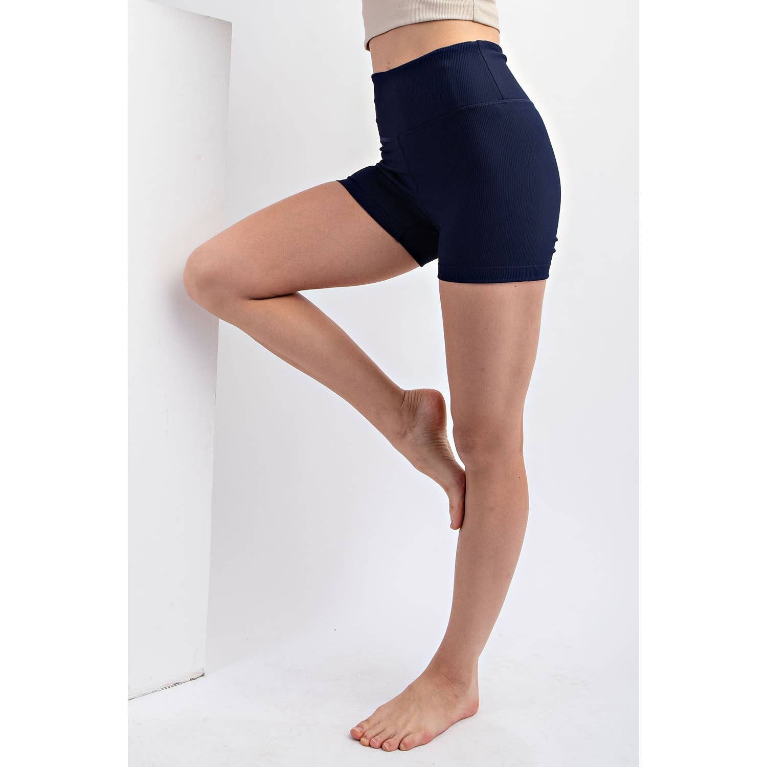 Rae Mode - Wholesale Athletic Shorts - Women's - NYLON RIB BIKER PANT WITH SIDE POCKETS43