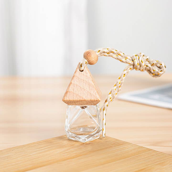 Candles Meta - Wholesale Car Freshener - Unisex - Triangle Cap Rhombu Face Perfume Car Pendant Empty Bottle