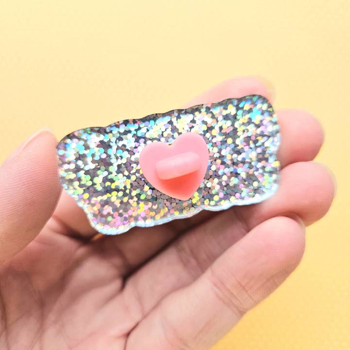 Darling Homebody - Wholesale Lapel Pin/Button - Neurospicy Pin. Sparkle Acrylic Pin.