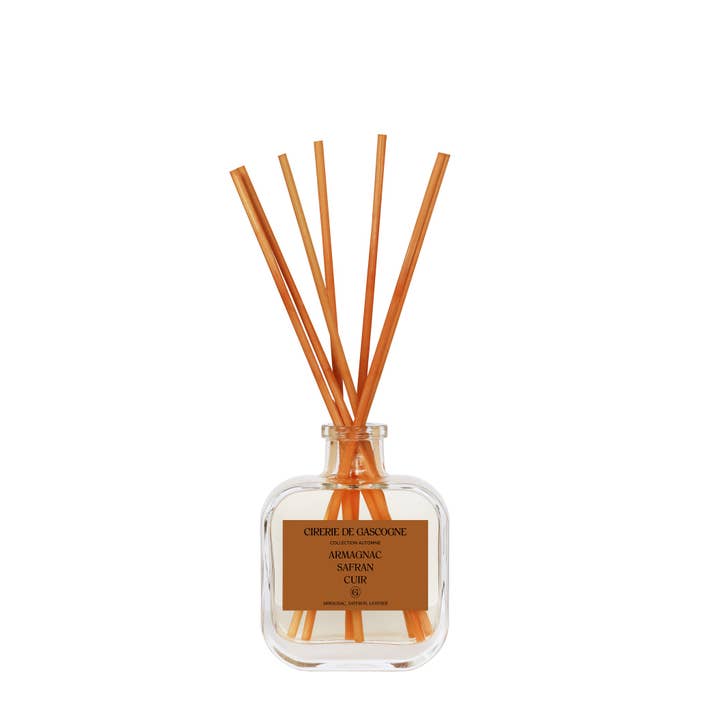 Cirerie de Gascogne (US/CAN)-Distributed by Scents of Europe - Wholesale Reed Diffuser - Armagnac, Saffron, Leather Reed Diffuser