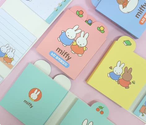 K-Wonderland - Wholesale Sticky Notes - Miffy 6-Section Sticky Memo Pad Set4