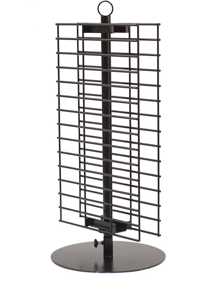 Double Wire Grid Countertop Spinner Rack - 26 1/2"H for wholesale by Store Supply Warehouse