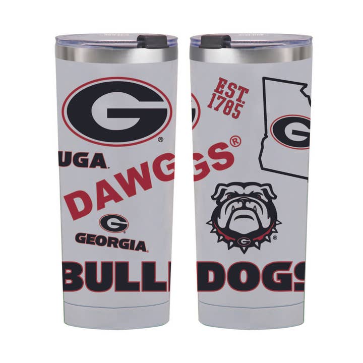 Georgia Bulldogs Medley Becher aus Edelstahl, 24 Unzen für den Großhandel von Indigo Falls
