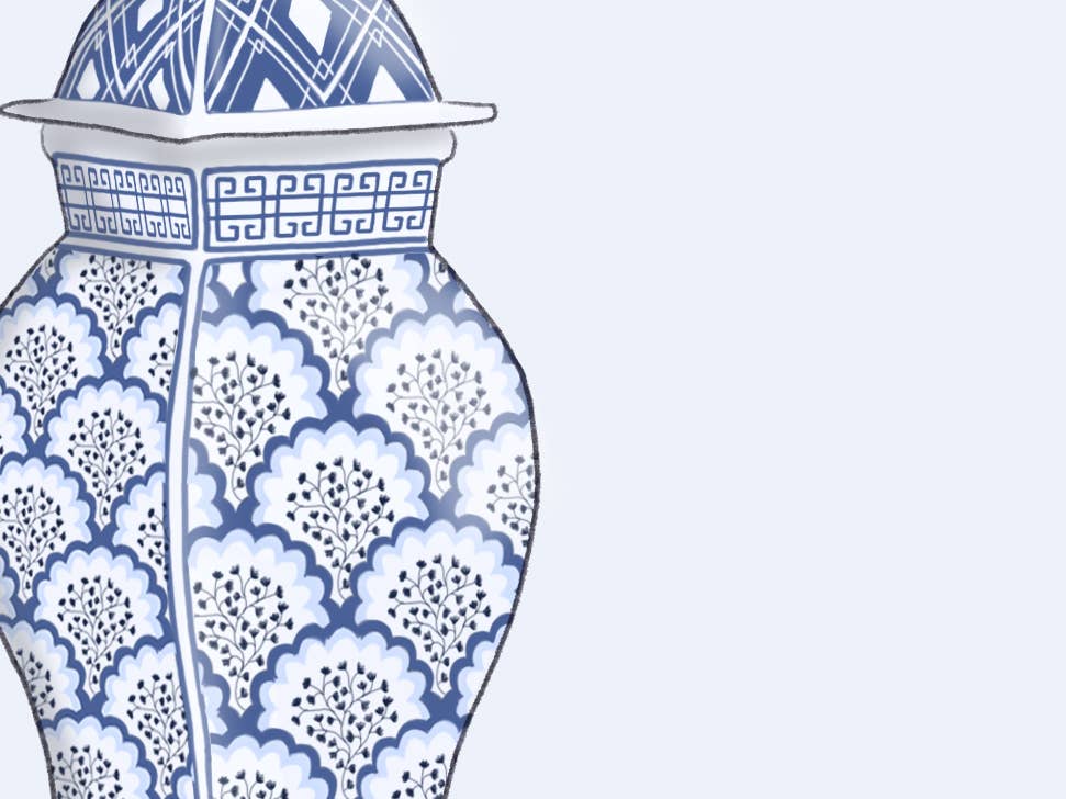 Alexa's Illustrations - Wholesale Art Print - Chinoiserie Ginger Jar Print2